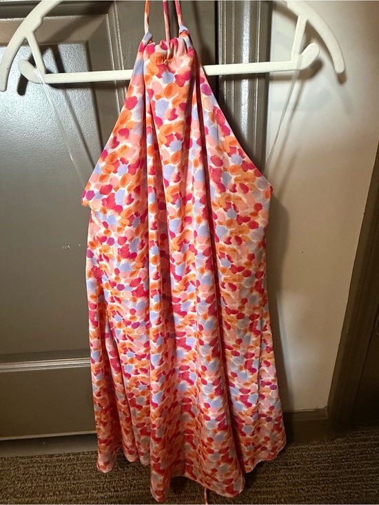 Caramel Dresses & Skirts - Caramela Pink, Orange & Lavender Patterned Halter Dress